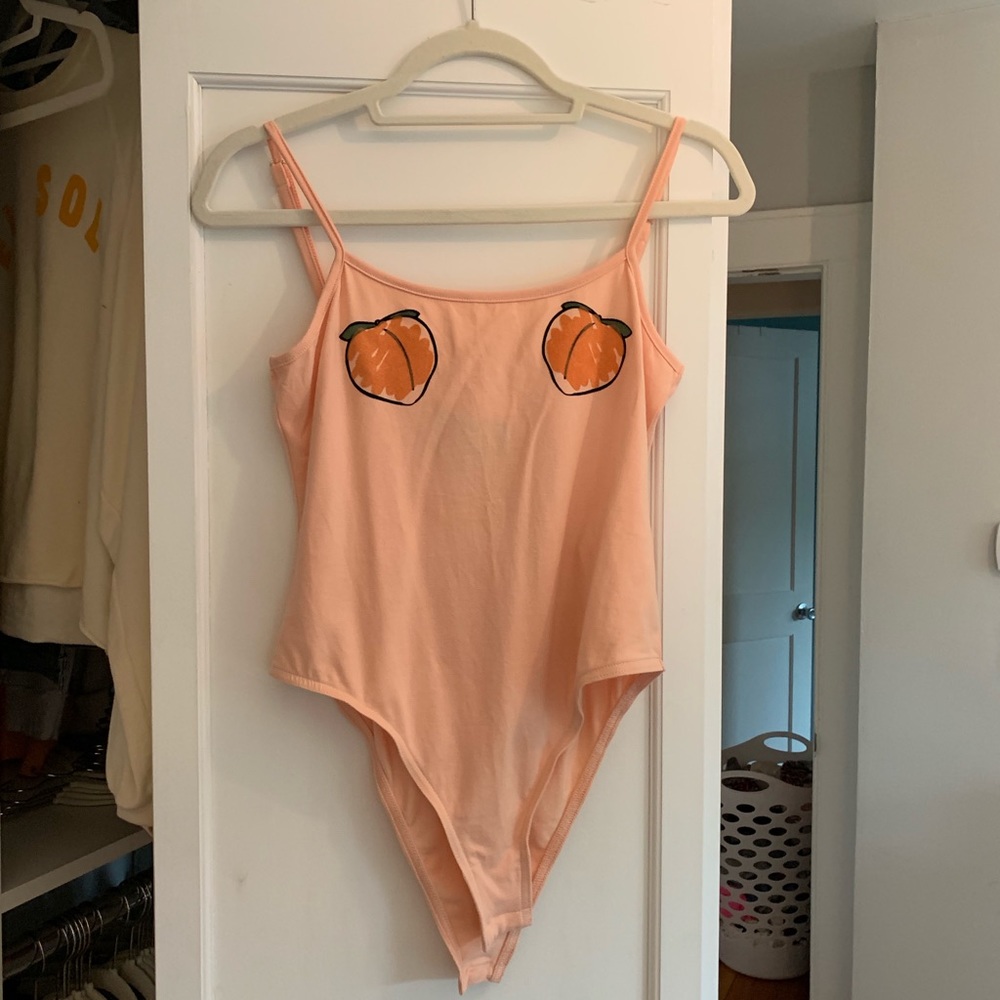 MINKPINK Peach Bodysuit